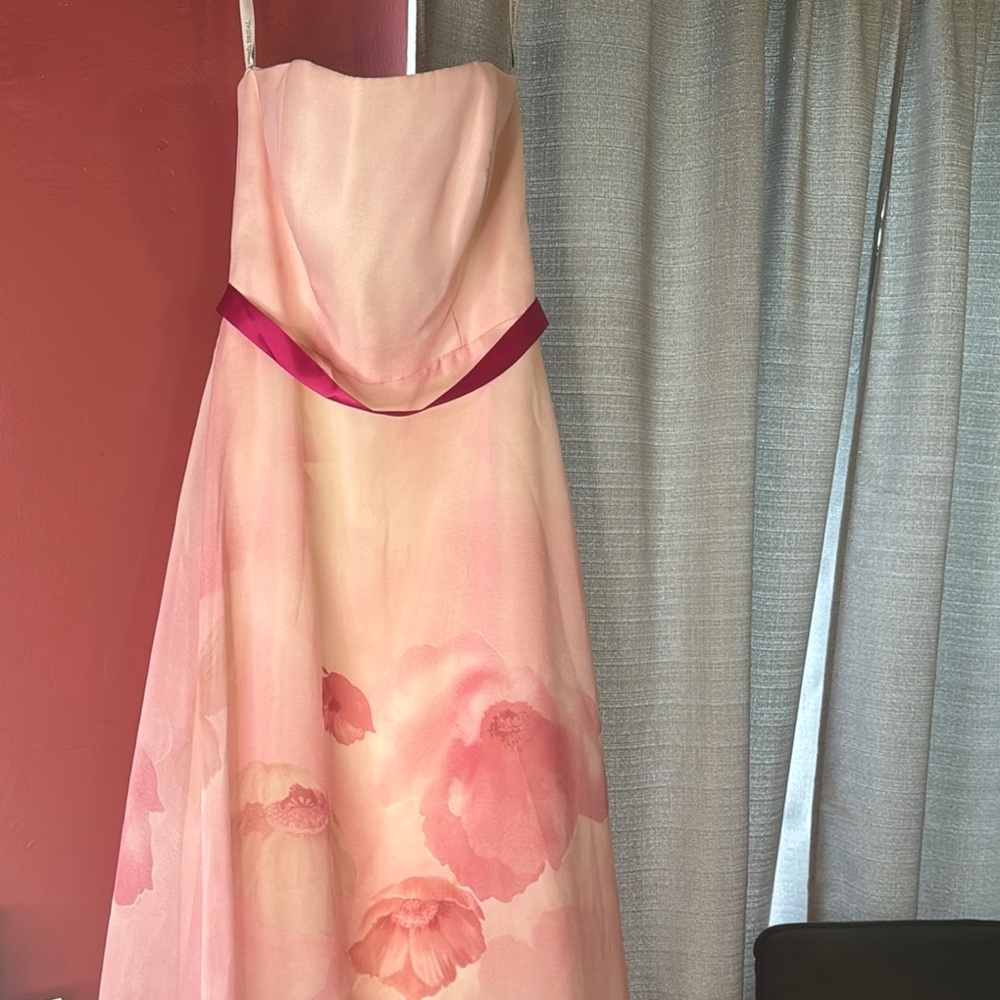 Elegant Pink Floral Dress David’s Bridal